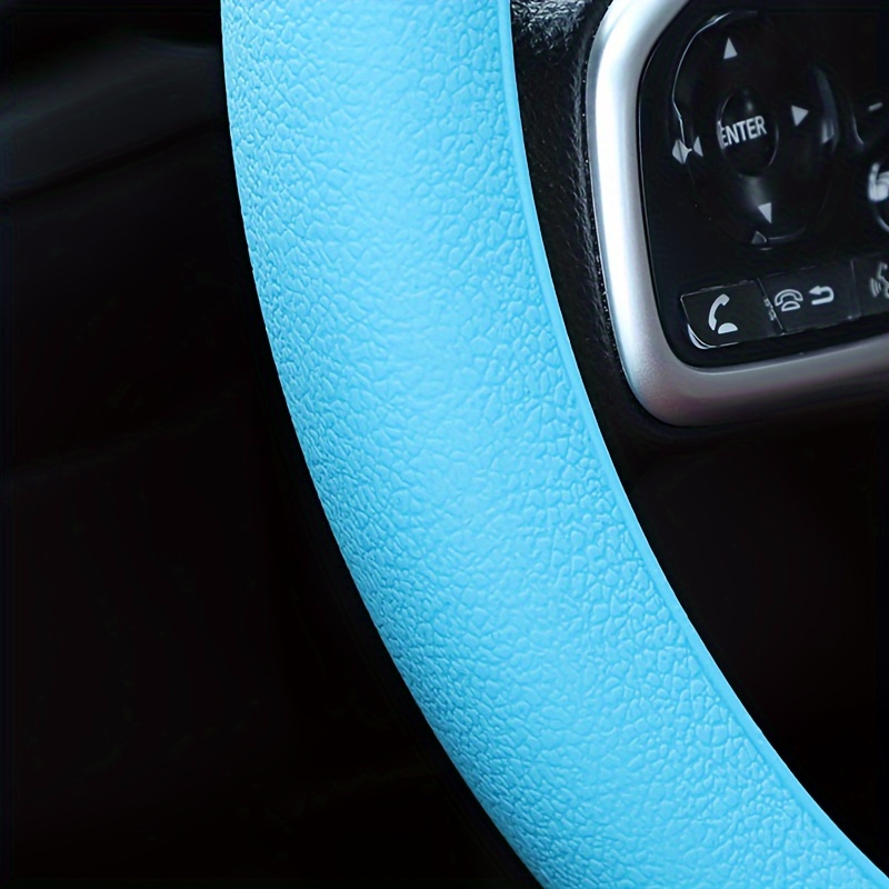 1pc Ultra-thin Anti-slip Car Steering Wheel Protective Cover, Silicone Steering Wheel Cover, Universal Steering Wheel Cover, Car Steering Wheel Protective Cover