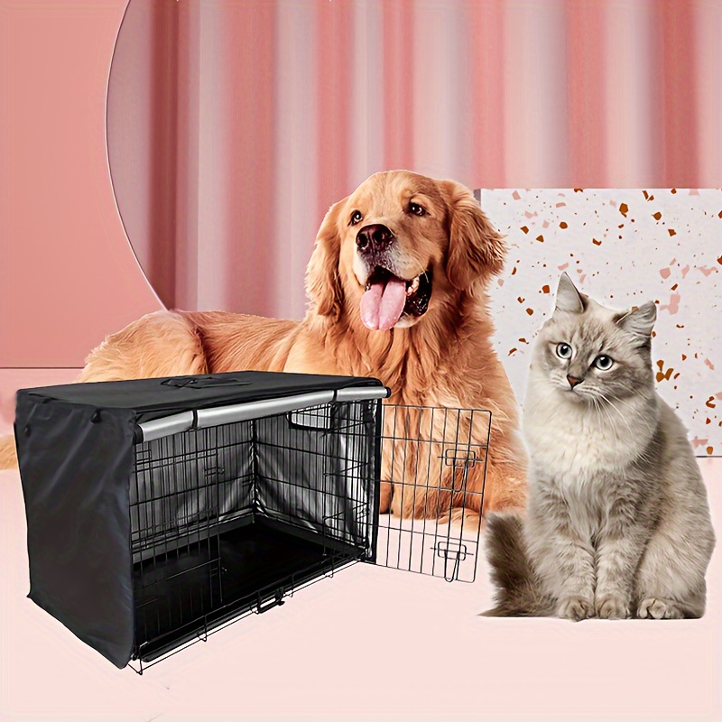 Breathable Nylon Polyethylene Dog Cage Cover Portable Waterproof Pet Kennel Protector for