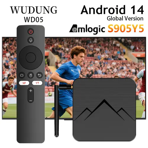 WUDUNG WD05 14 AV1 TV Box S905Y5 TV BOX Wifi 6 4K HD Set Top /32 Media Player