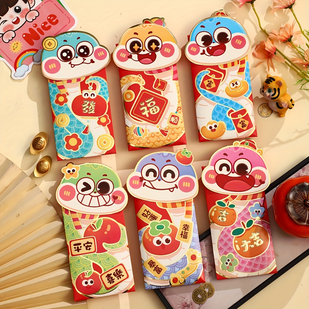 2025 chinese red envelopes money envelopes snake year Temu