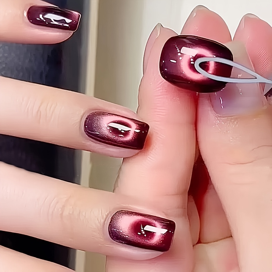2pcs Nail Art Stamping Templates for Cat Eye Designs