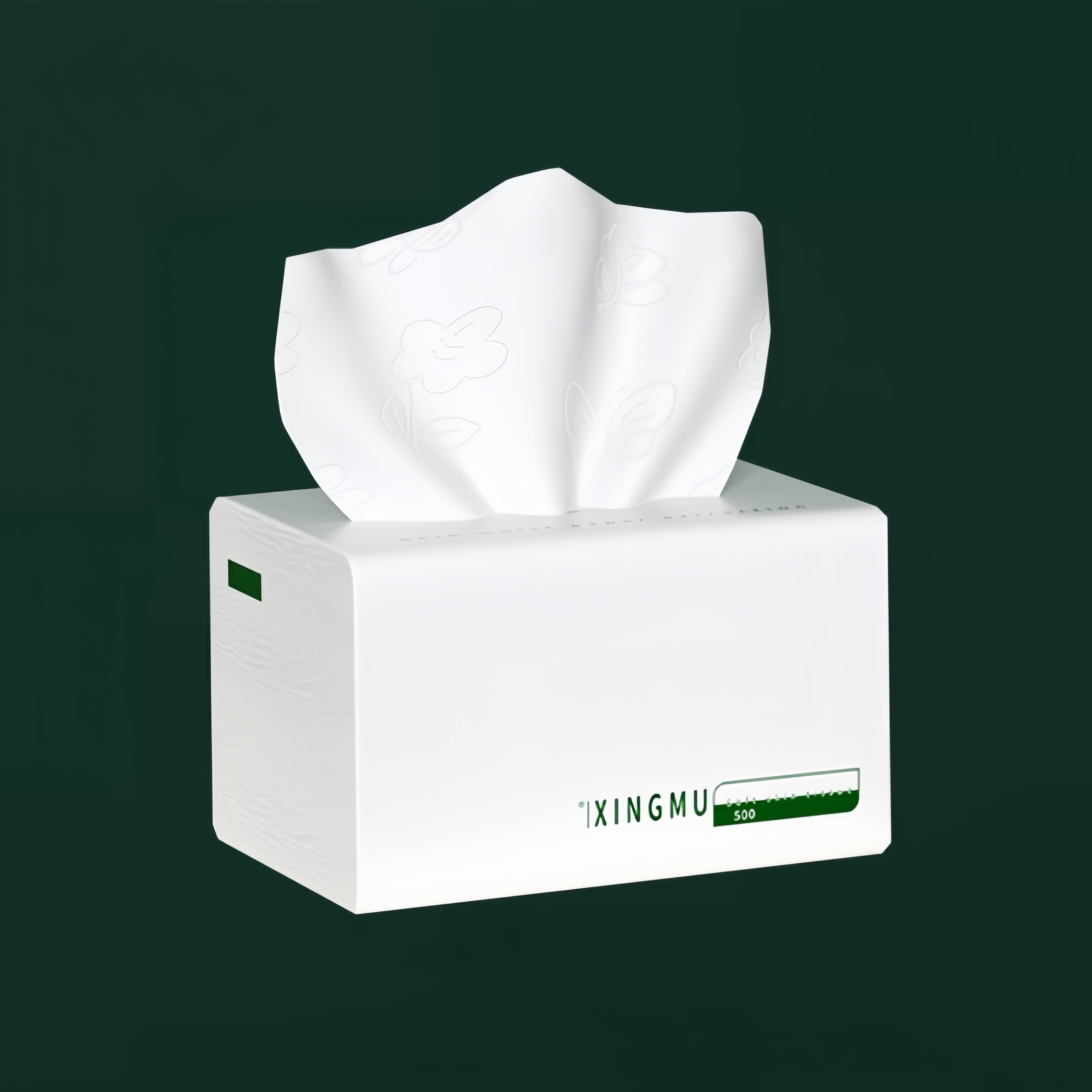 Image of 1 Pack, 500 Sheets Per Pack, 4-ply Towels, Durable, Absorbent, Facial Tissues For Car, Dormitory, Office And Outdoor Use, Affordable , Party Supplies And Cleaning Supplies, Portable
