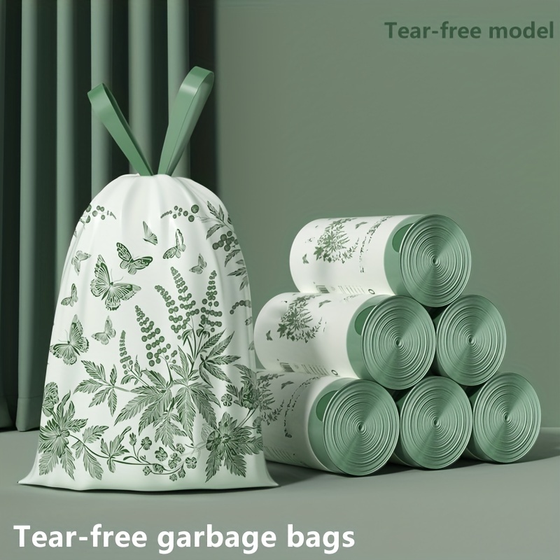 

270/90-pack Wormwood Scented Leak-proof Trash Bags - Durable, Odor-eliminating For Kitchen & Bathroom Cleaning
