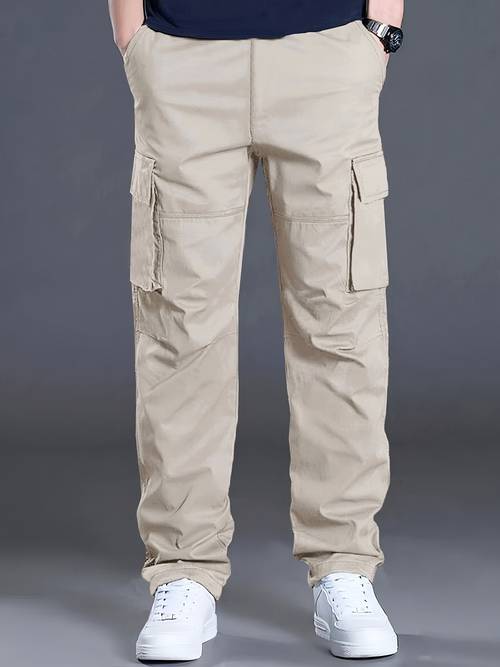 boys cargo pants with multiple pockets casual sports trousers outdoor