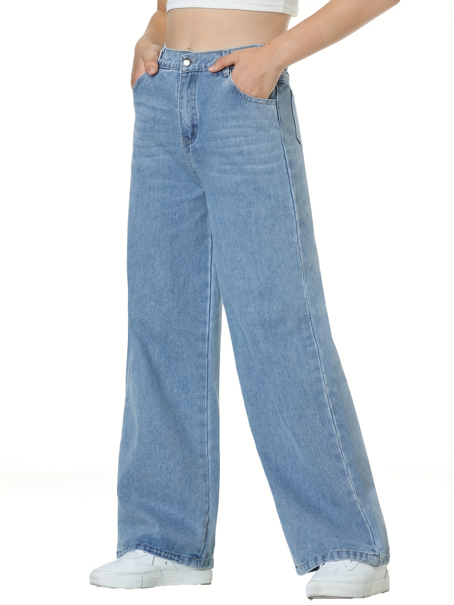 Buy Girls Jeans, Women Jeans, 6 Pocket Wideleg Jeans