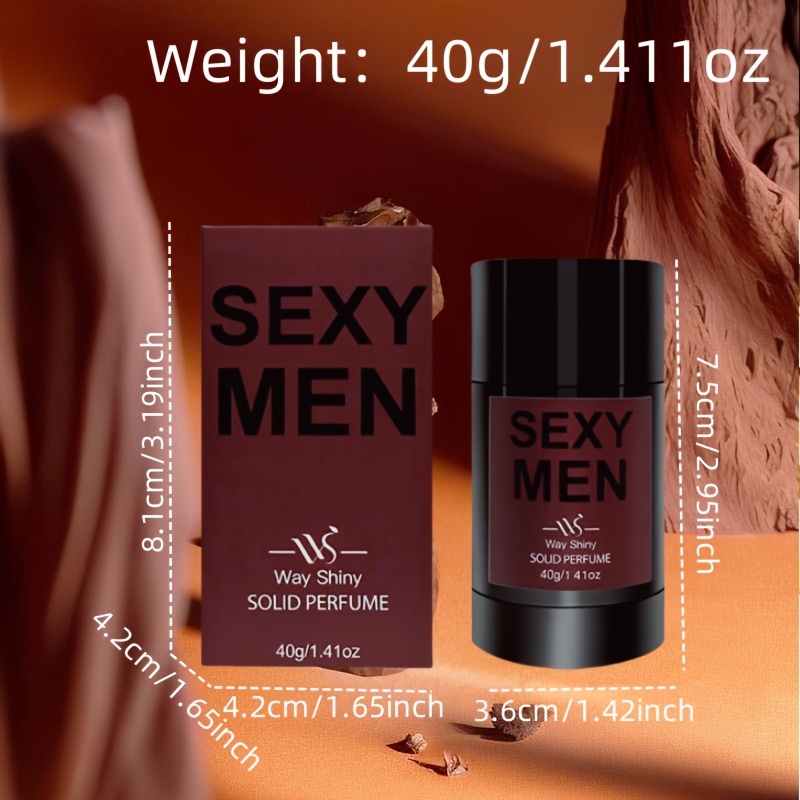 QXG21 Men'S Solid Perfume Features a Refreshing Oriental Woody Scent, Long-Lasting Fragrance, Ideal for Gentlemen, Perfect for Dates And Sports.