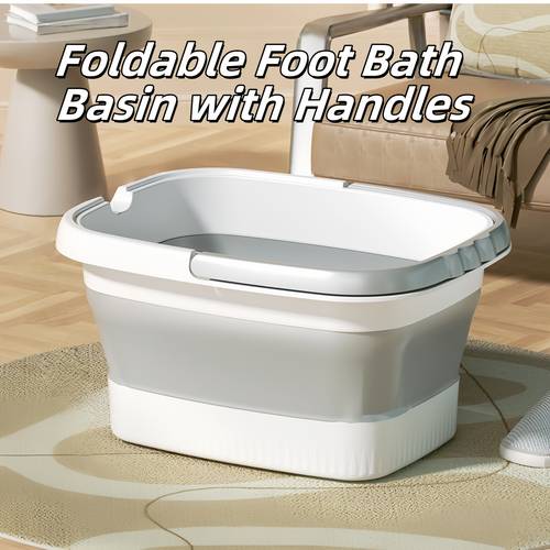 foldable bath durable portable with handle space saving design for and to wash bath bucket and clothing basket sturdy construction