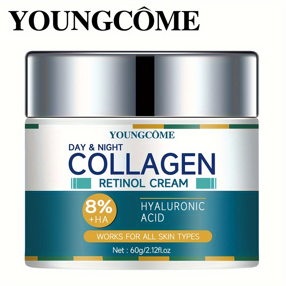 

Youngcome Collagen & Retinol Moisturizing Cream - 30g/60g, Hydrating Day & Night Formula With Vitamin C & E, Hyaluronic Acid For All Skin Types