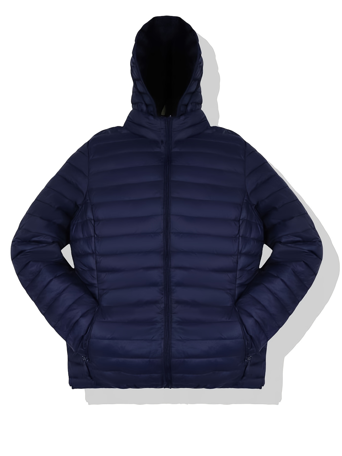 womens lightweight nylon hooded jacket warm windproof and 