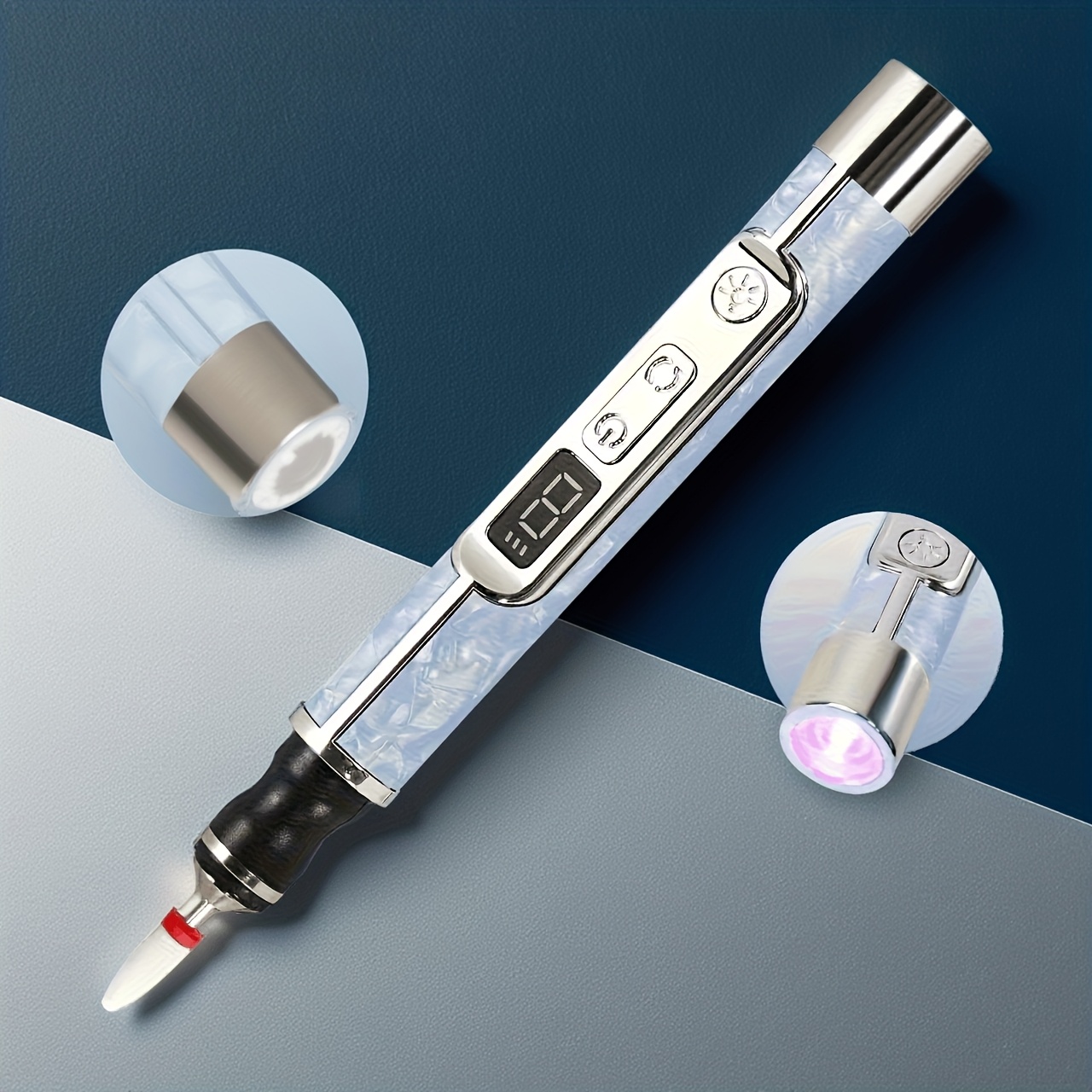 new lcd display electric nail drill and nail lamp 2 in 1 grinding polishing curing tool portable electric nail file and nail care tool set perfect gift for christmas new years and valentines day Product details 0