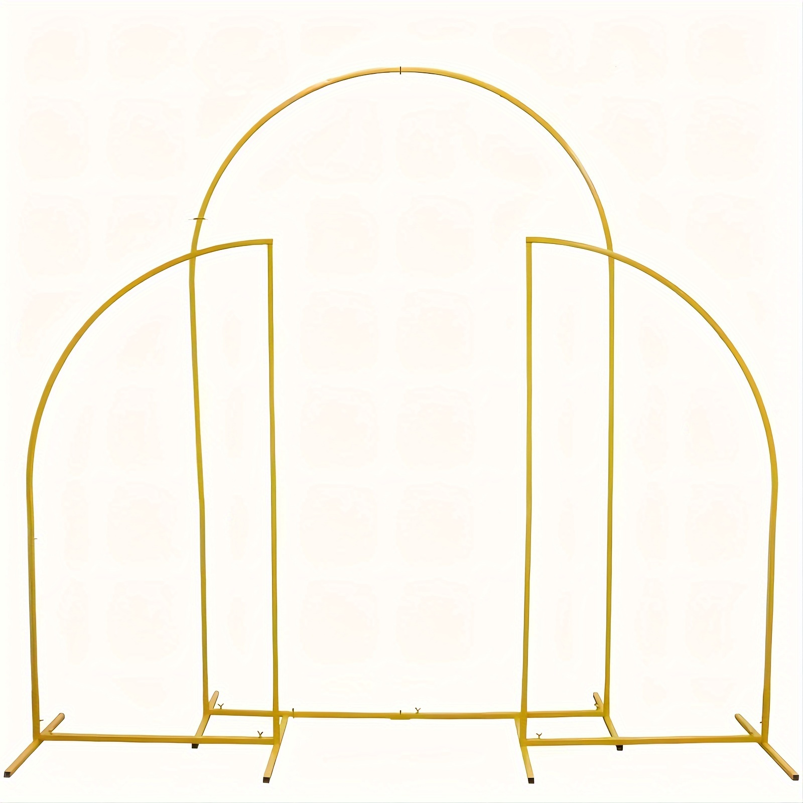 

Set Of 3 Metal Arch Background Stand, Golden Wedding Arch Balloon Arch Door Arch Frame, Suitable For Ceremony Anniversary Birthday Party Celebration Outdoor Indoor Graduation Decoration