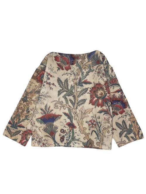 2026 spring summer autumn and winter new womens floral pattern print breathable elegant style fashionable retro sunflower pattern off shoulder one shoulder print sweater fabric machine washable