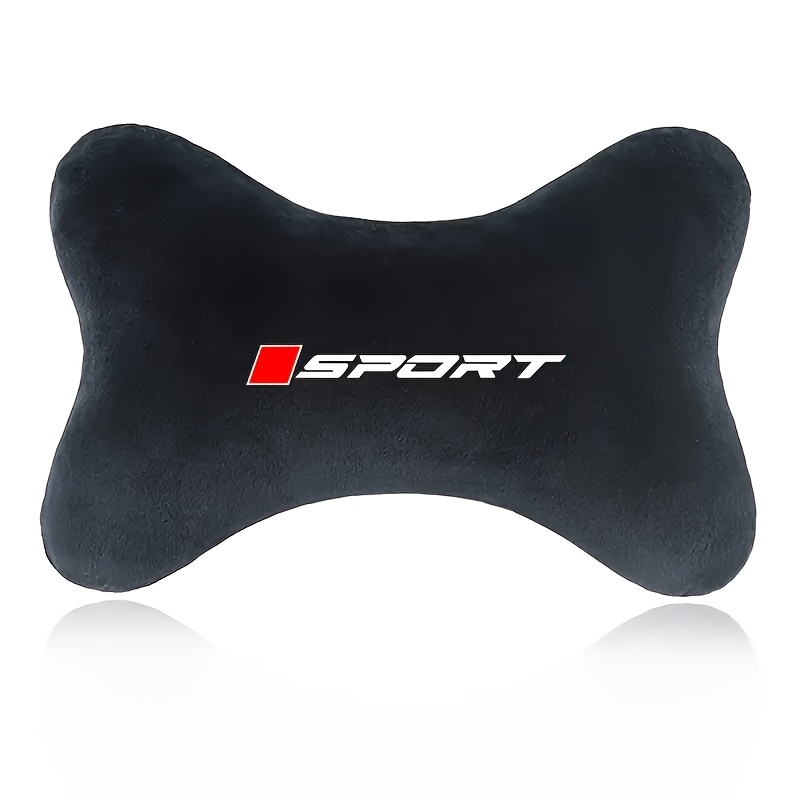 TEMU The Sporty Style Car Seat Headrests Are Made Of Soft Plush Material, And The Neck Support Is Breathable And Soft. The Seat Cushions Are