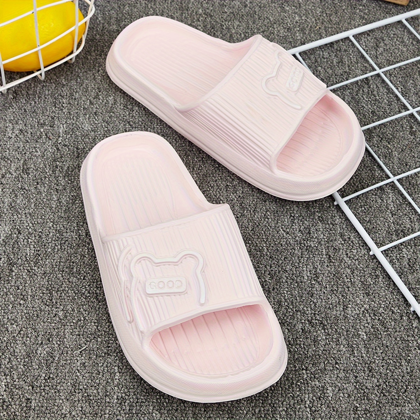 Casual Cartoon Open Toe Slippers For Boys, Non Slip Anti-odor Quick-drying Slippers For Indoor Shower Pool, All Seasons