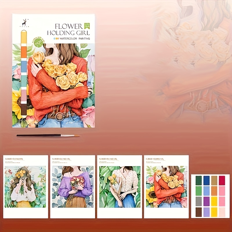 Creative Drawing Book Coloring Book and Landscape & Floral Artistic Painting Pap