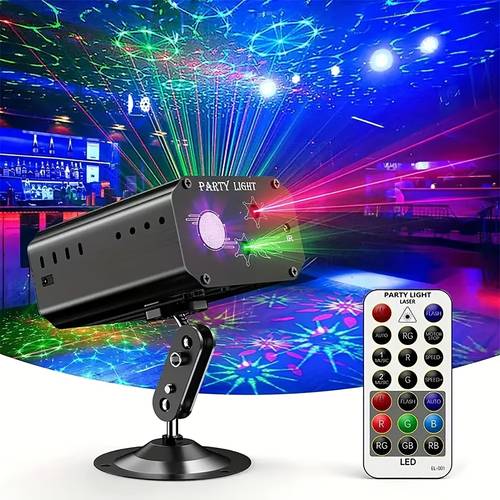 usb powered black disco ball light projector with vibrant multi lights adjustable stand remote control included ideal for dj parties birthdays party light display sleek black projector remotecontrolled lighting light projector for bedroom