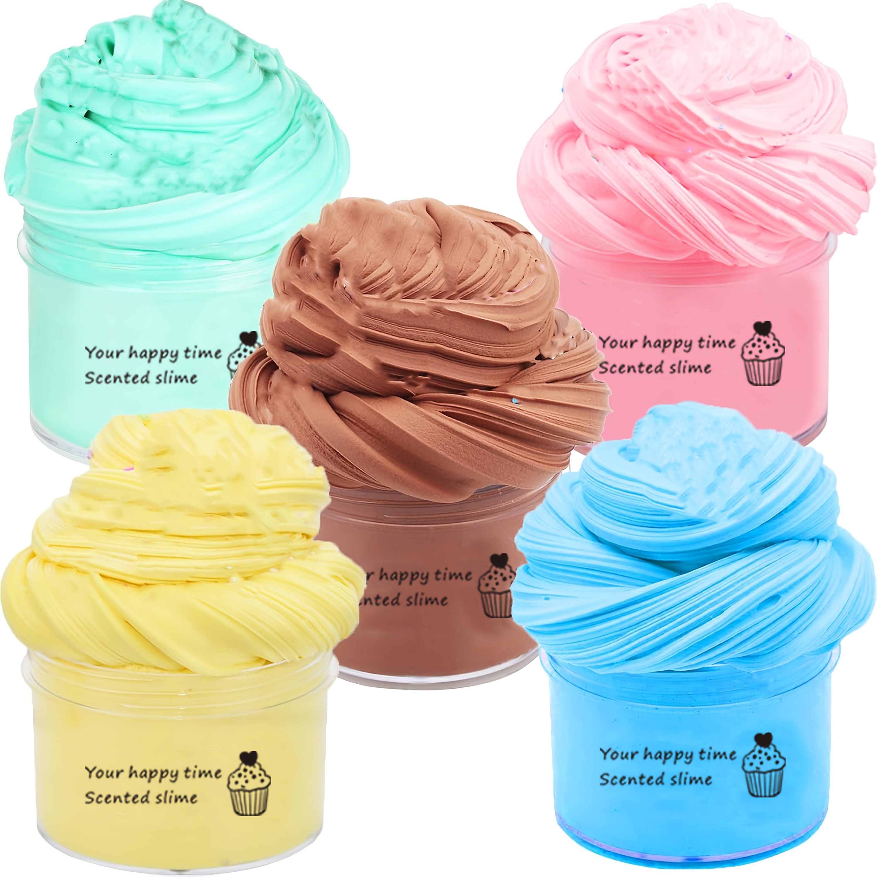 5pcs Slime Kit, Mini Butter Slime Assortment