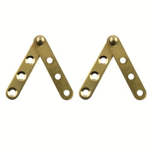 2pcs 360 degree rotatable golden vintage cabinet door hinges