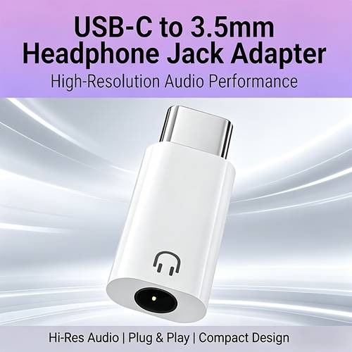 portable usb c to 3 5mm audio adapter for hi fi aux dongle for iphone 15 16 samsung s24 s23 pixel ipad pro 1 2 4 pack