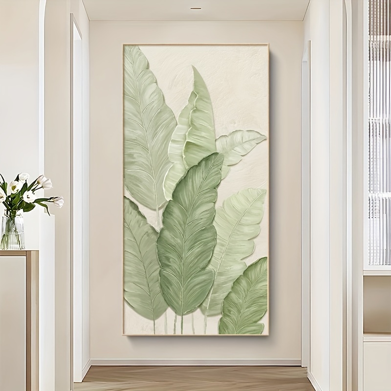 

Elegant Creamy-style Unframed Canvas Art Poster For Living Room & Entryway Decor