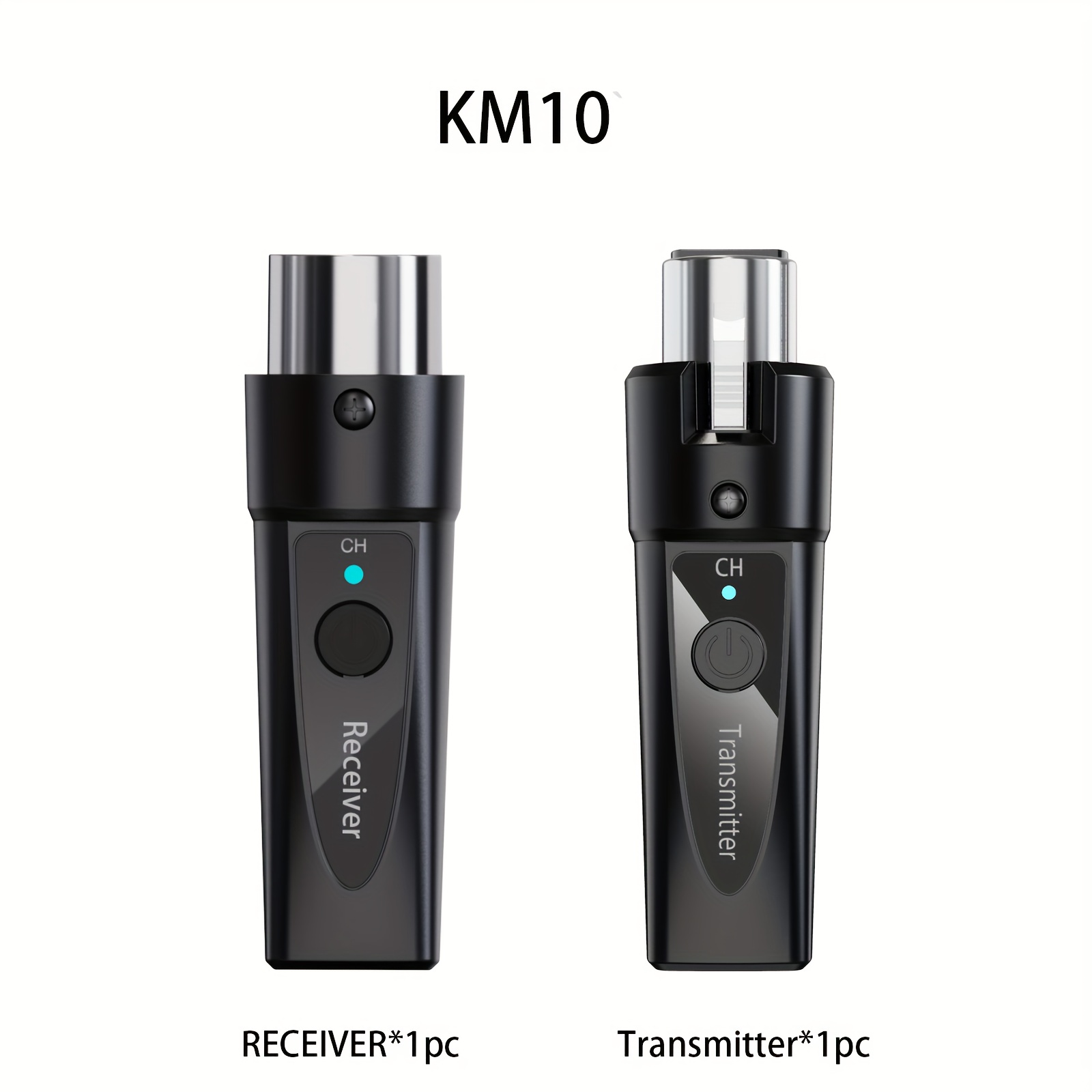 One-/one-to-two 2.4ghz Xlr Microphone Wireless System, Rechargeable Wireless Mic Adapter For Audio Mixer, Dynamic Mic