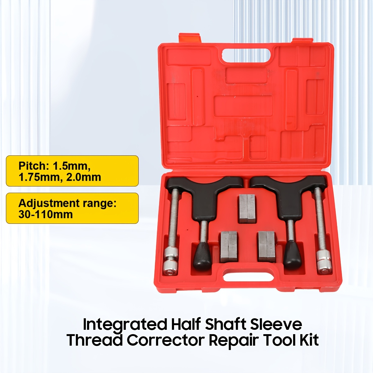 Integrated Half Shaft Sleeve Thread Corrector Repair Tool Kit