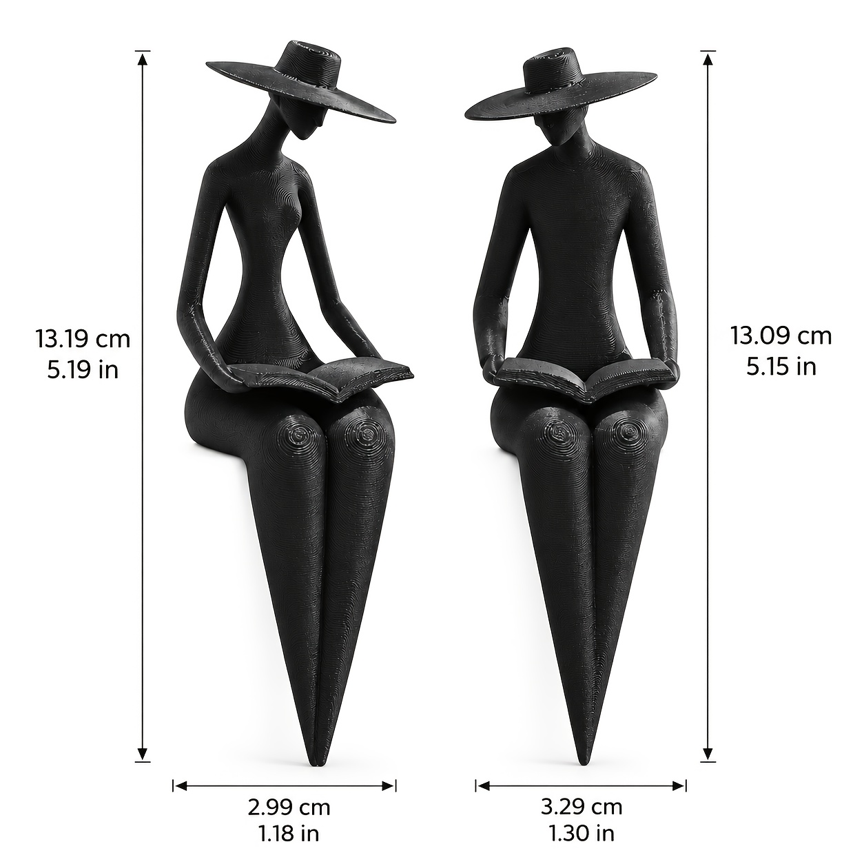 TEMU 2 pezzi, Ornamenti per figure di sedute con gambe lunghe, due figure con con corpi sottili, gambe lunghe appese e design minimalista con posa