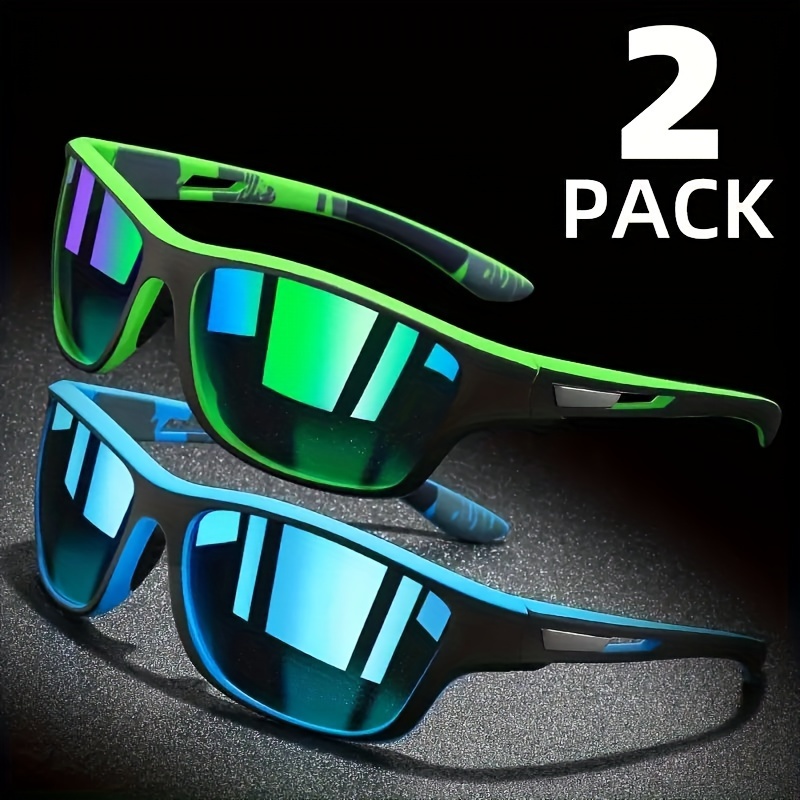 

2-piece Premium Polarized Fashion Glasses Set For Men & Women - Perfect For Outdoor Sports, Fishing, Golf, Travel & Cycling Glasses Fashion