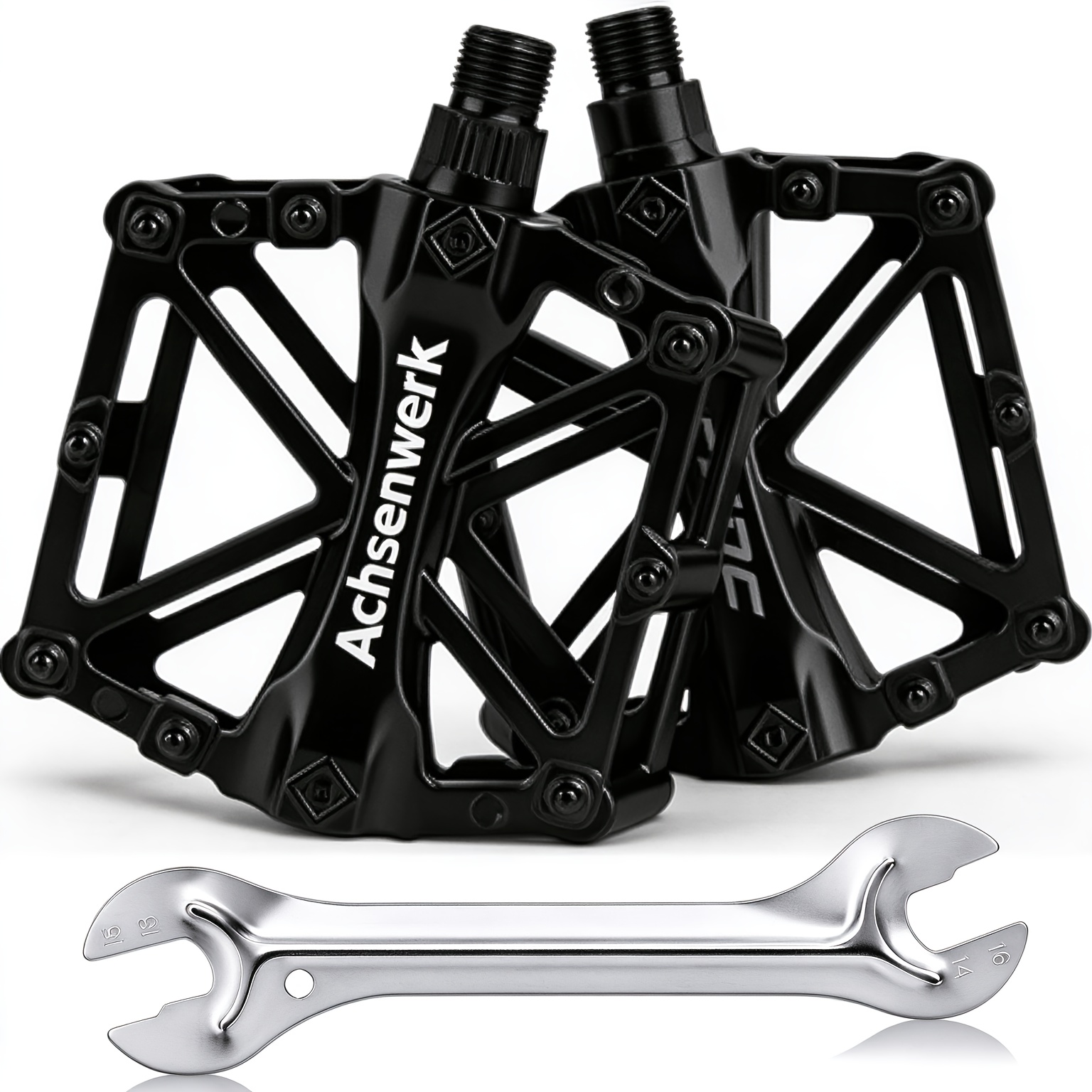 Image of Bike Pedals, Lightweight Anti-slip Flat Bicycle Pedals For Mountain Bike And Road Bike, Durable Cycling Pedal Accessories