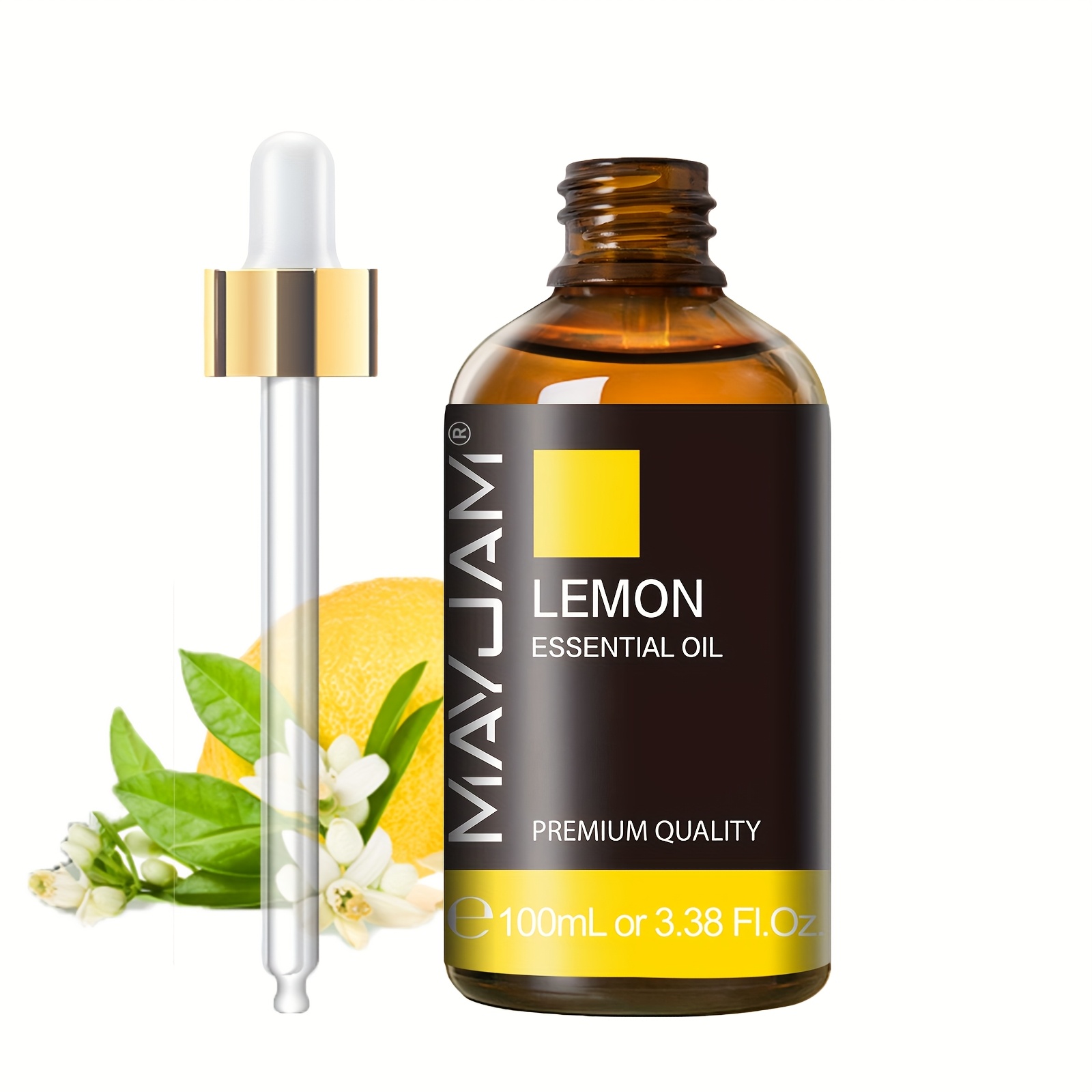Mayjam 100ml Oil - , 100% &, Scent For Diffusers, Humidifiers, - Sleek Black Glass Bottle With Amber Dropper Cap