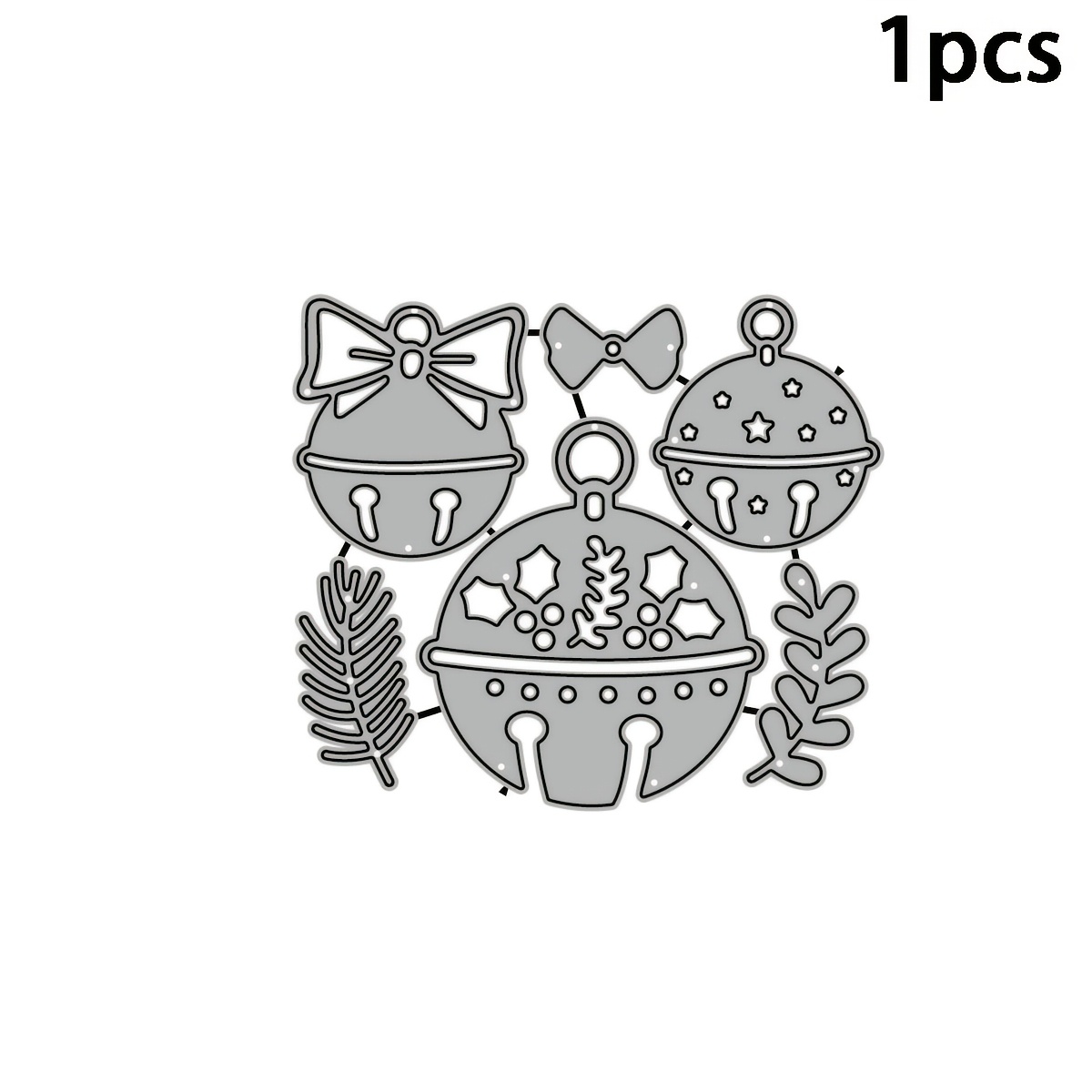 TEMU 1pc New Metal Cutting Dies For Christmas Bells, Suitable For Card Making, Scrapbooking, Photo , Card Embossing, And Creative Craft Projects