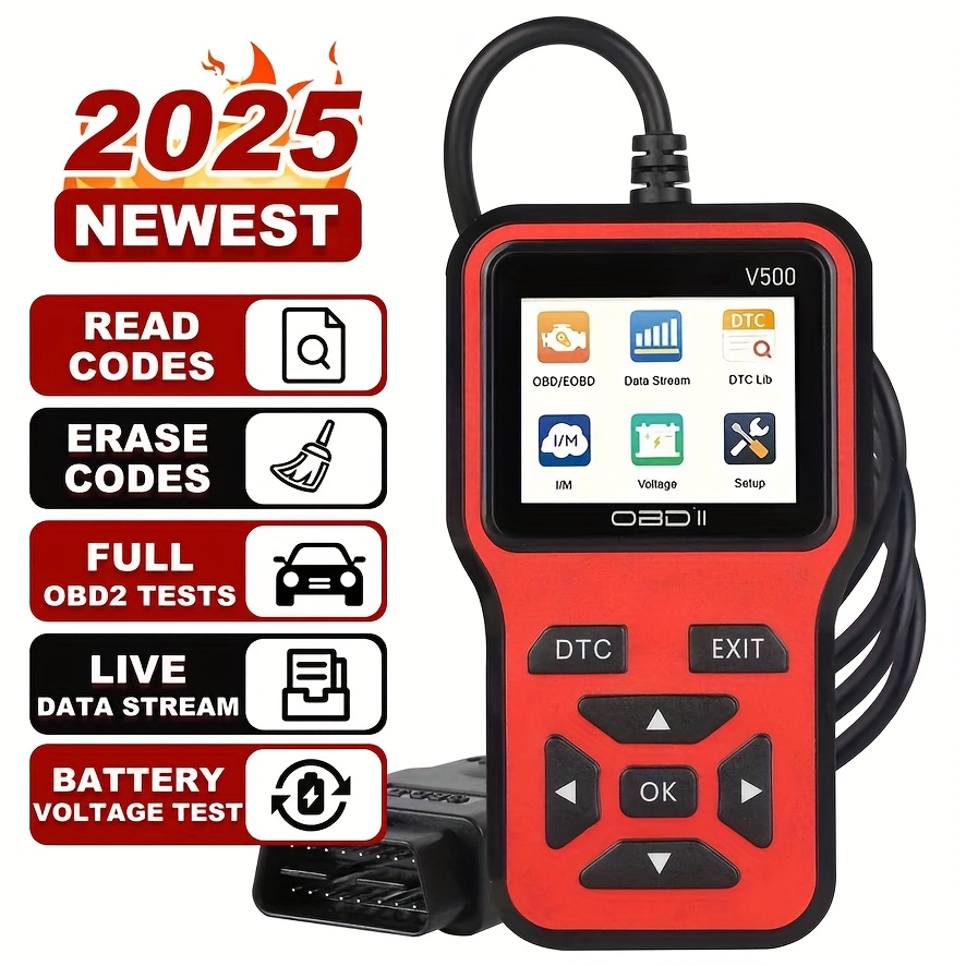 TEMU Advanced Obd Ii Scanner Car Engine Fault Code Reader Can Diagnostic Scan Tool, Read And Clear Error Codes For 1996 Or Newer Vehicle