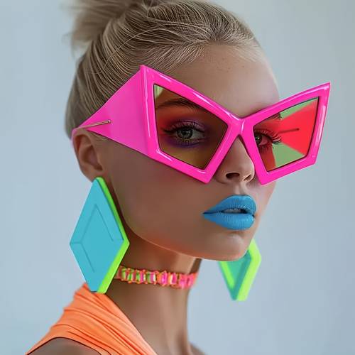 oversized cat eye glasses suitable for women men luxury hip hop eyewear rectangular frames for daily wear parties fashion shows street style versatile for festivals photography trendy