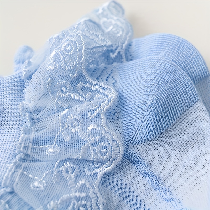 5 Pairs of Girls Socks Lace Ruffle Breathable And Comfortable Dance Princess Socks