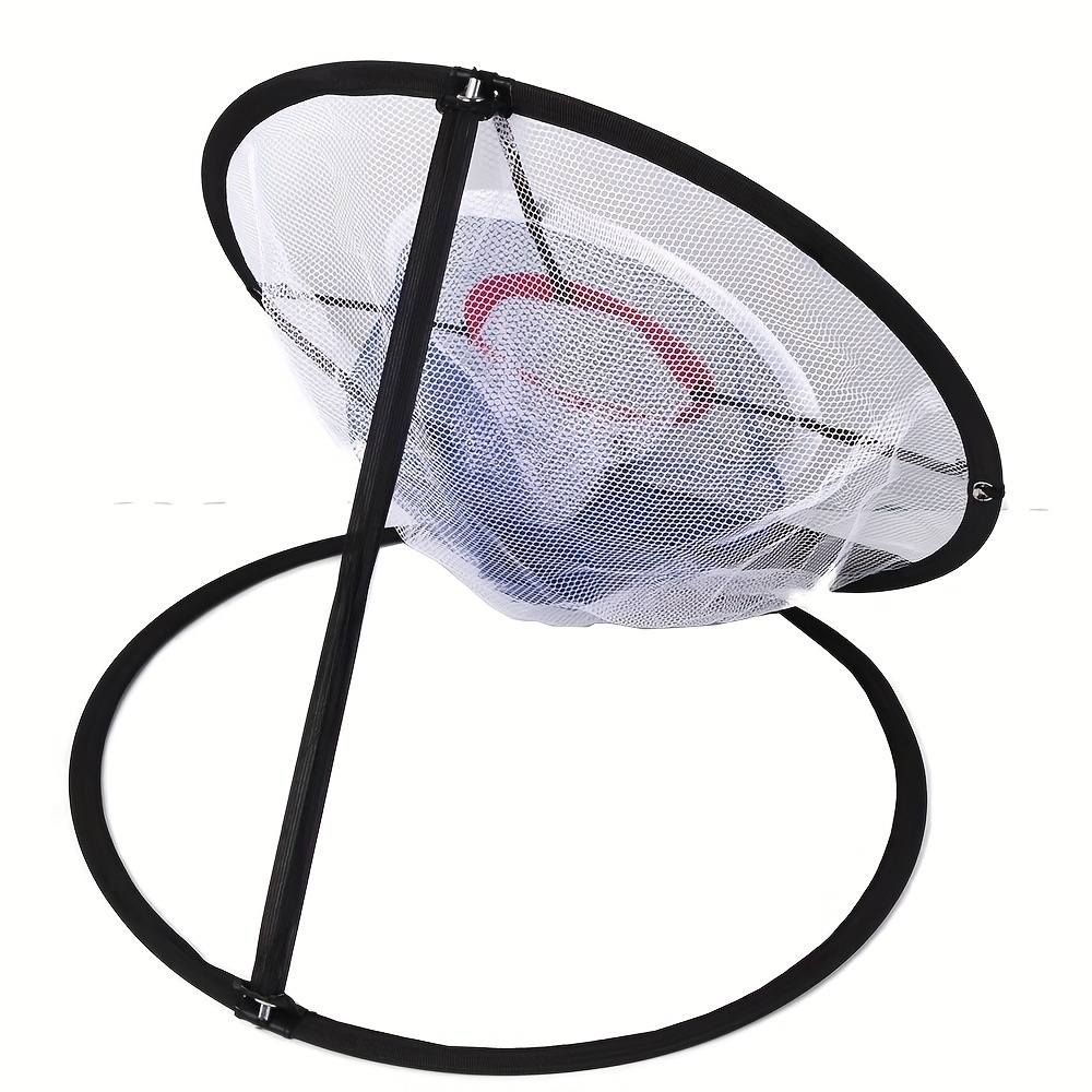 1pc portable golf chipping net collapsible indoor 3 layer target mesh practice net details 7