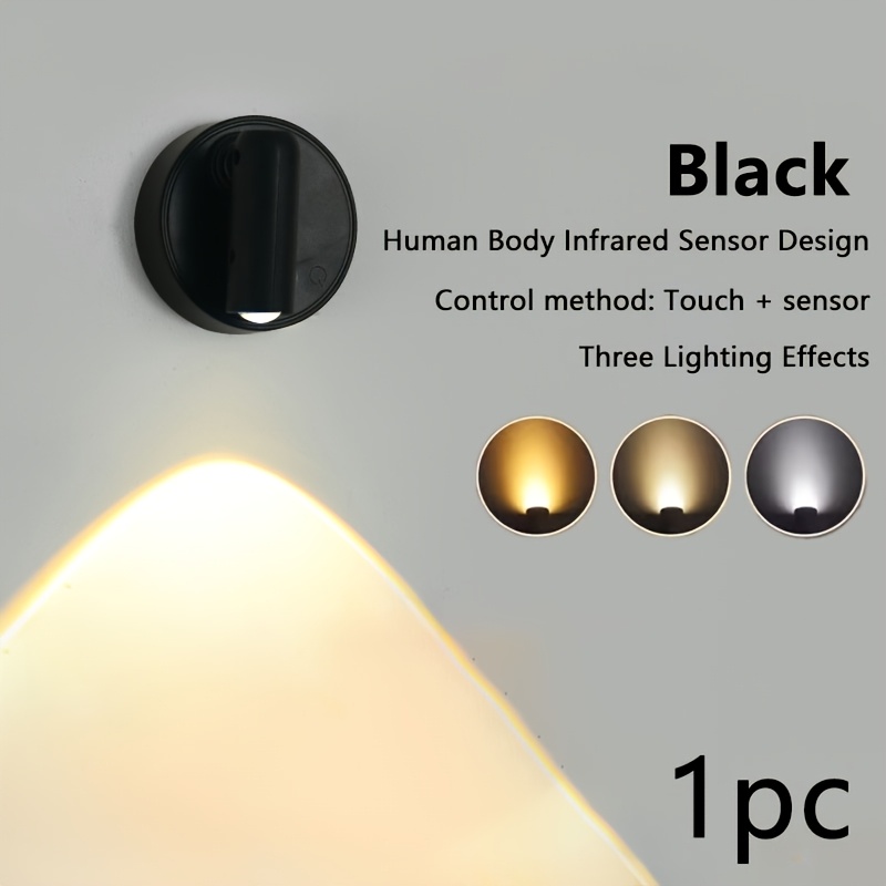 3-Color LED Smart Motion Sensor Light, USB Night Light