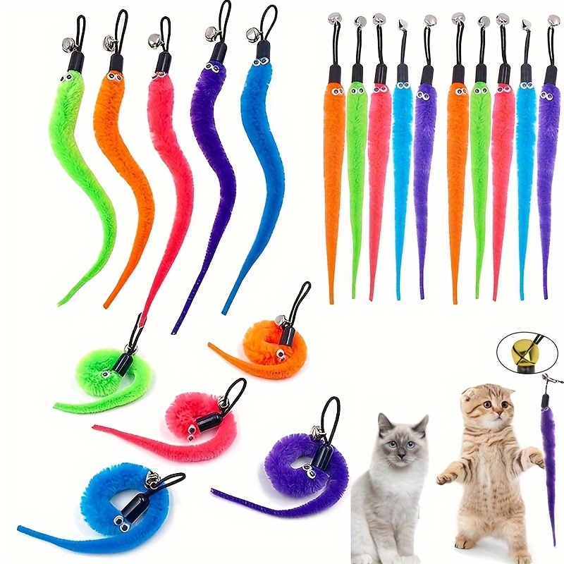 

5/10/20pcs Interactive Cat Toy Set - Teaser , , For & - Plastic & , No Battery Needed, &