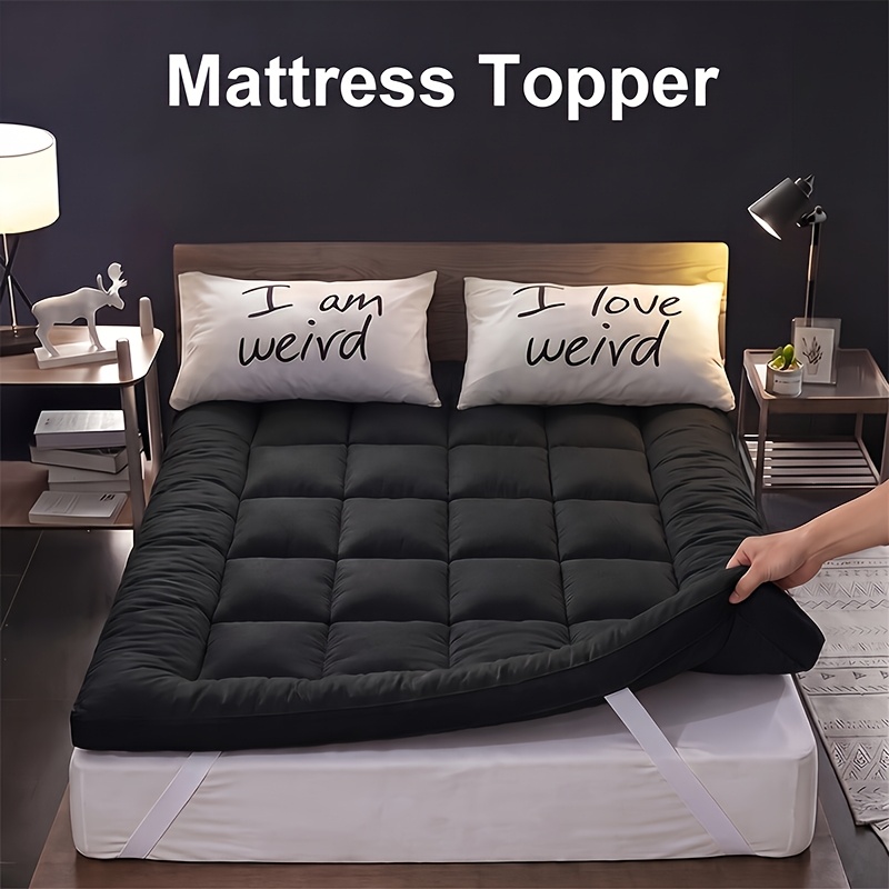 Ultra Soft Mattress Topper Mattress Pad Quilted Cooling Pillow Top For Bedrooms, Dorms, &heavy-sleepin Mattress Cover, Pillow Top, With Elastic For A And Is Machine Protector Washable Cooling