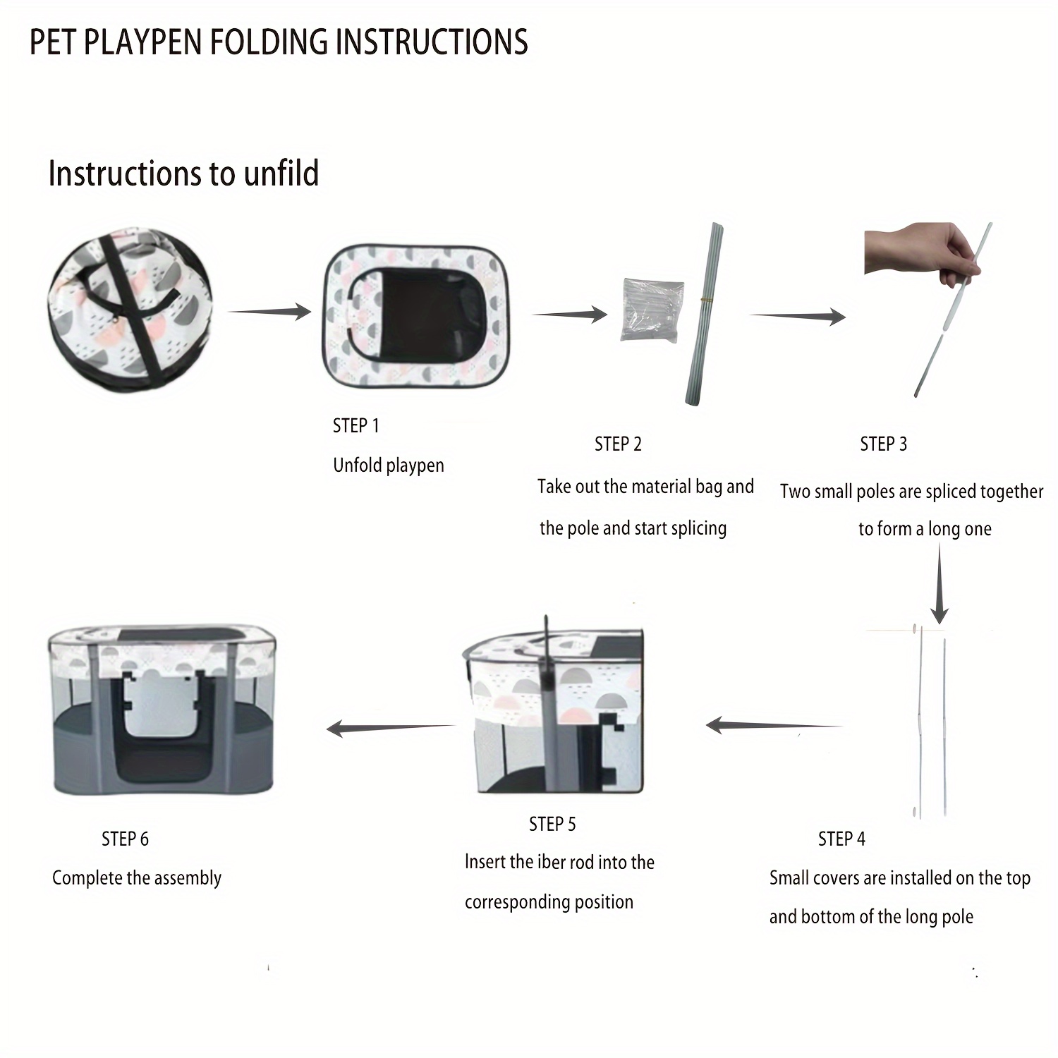 1pc foldable portable pet playpen for   puppies kittens multi size m l xl xxl with storage bag durable mesh ventilation lightweight indoor outdoor kennel for travel camping home use geometric   collapsible design pet playpen foldable