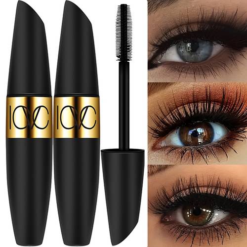 volumizing fiber mascara black for lashes waterproof and long lasting without smudging lengthens lashes