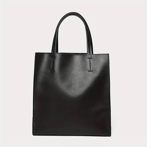 mens fashion large capacity tote bag handbag with inner lining shopping bag handheld bag underarm shoulder bag briefcase suitable for travel commuting back to and daily use
