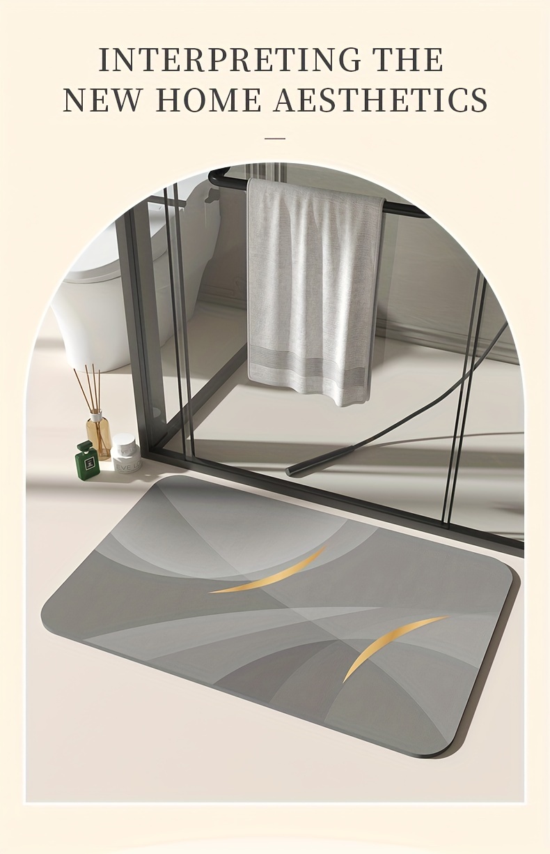   luxury bathroom mat quick dry non slip super absorbent floor rug for shower bathtub entryway   Product details 1