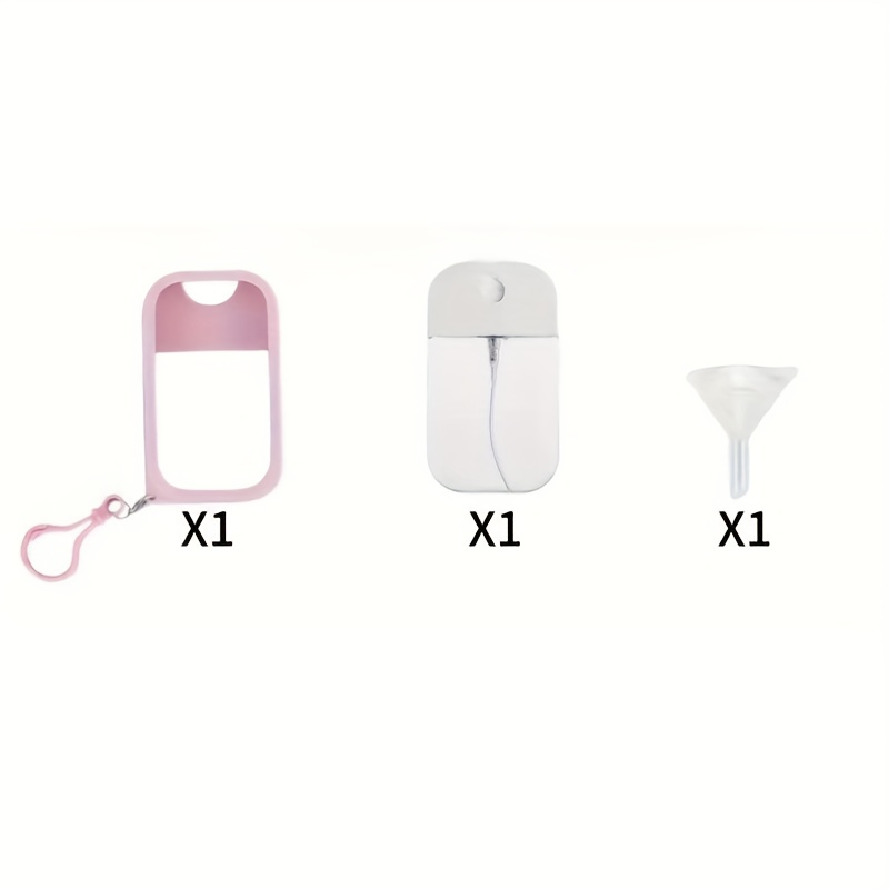 E-shop 3er-Set (Sprühflasche, Etui und Trichter) Tragbare Nachfüllflasche Mini Sprühflasche Feiner Nebel Reise Toner Feuchtigkeitsspendende