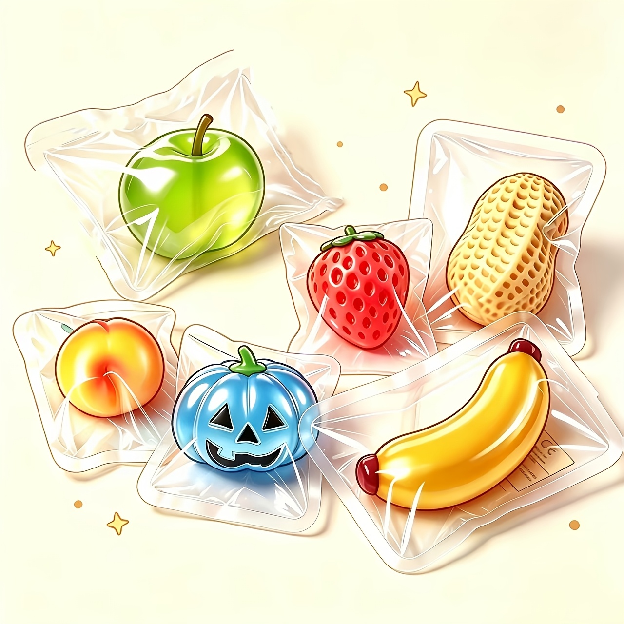 Cute Squeeze Toy Set, Random Colors & Styles