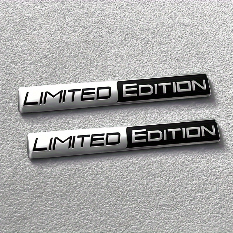 TEMU 2pcs Edition Emblem 3d Metal Badges Decal Sticker Sport Emblem For Rear Trunk Side Car Motorcycle Sticker Additions