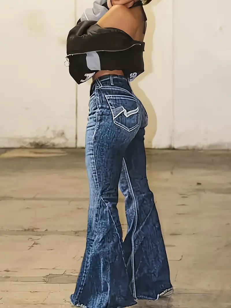 fashion high waisted lifting flare pants women's - Temu Canada