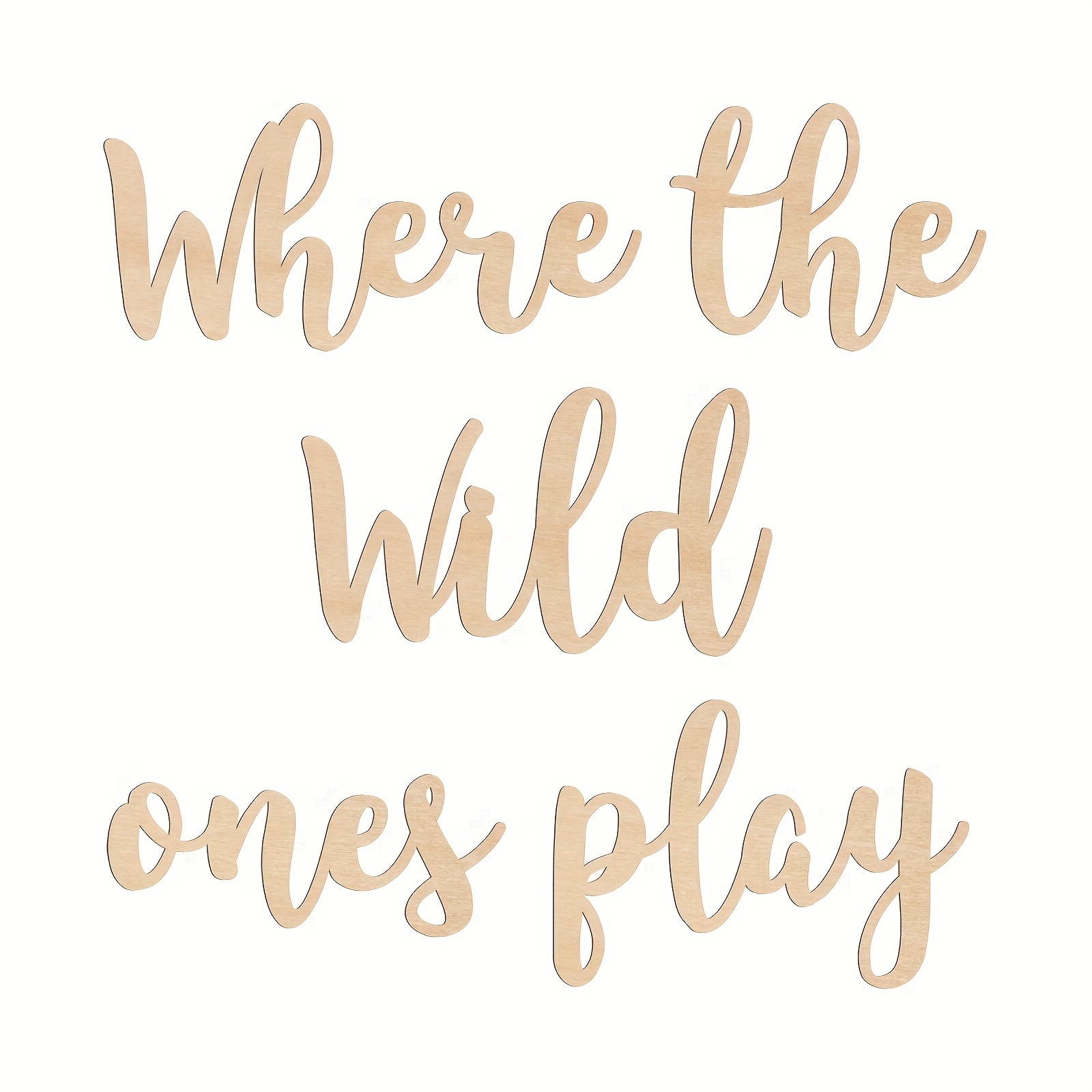 Image of 4mm Thick Wooden Playroom Wall Sign, A For , Suitable For Playrooms Or Family Rooms, Adds Charm And Decor, Suitable For Home, Bedroom - Unique Gift Idea For Teens And Adults