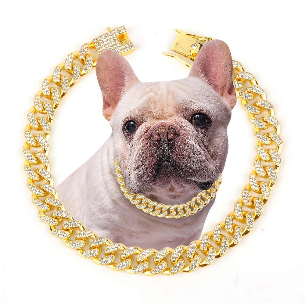 1 stck funkelndes vollbesetztes strass cuban link halsband - Temu  Switzerland