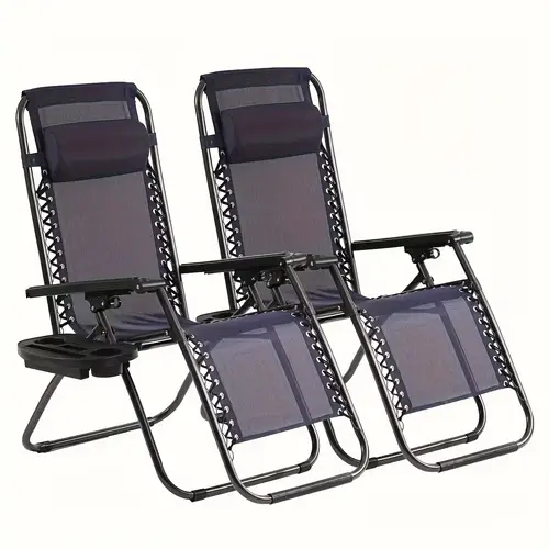 adjustable patio loungers zero gravity chair patio chairs chaise recliners folding for outdoor yard bench pool pillow and cup holder