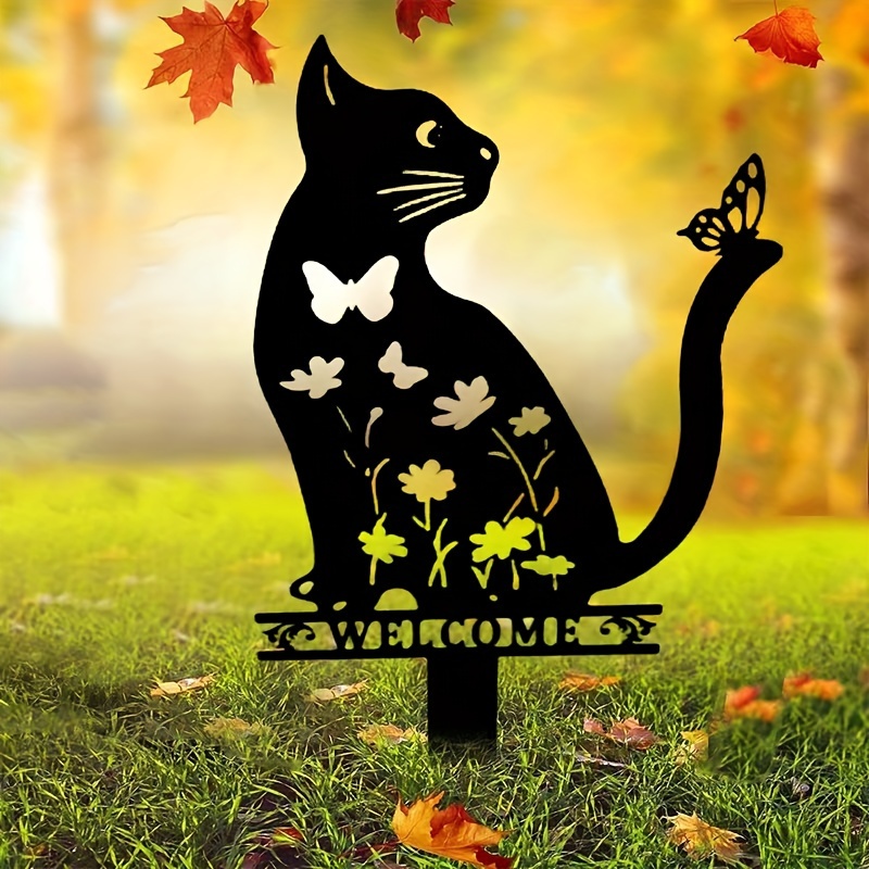 Kisangel Lot De 2 Piquets De Jardin En Métal Durable Pour